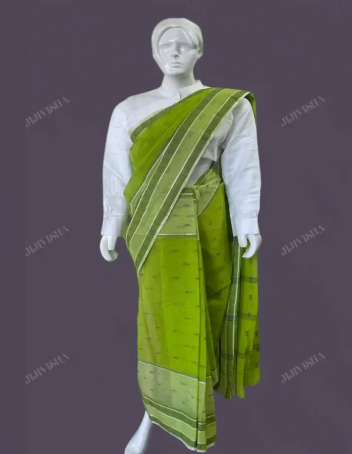 Buy Light Green Bengal Cotton Tant Saree Online