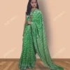 Buy Light Green Hand Block Printed Cotton Saree Online