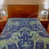 JVHOBL010 Buy Royal Blue Reversible Bed Cover Online