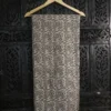 Buy Black and Off-White Block Printed Kurta Fabric Online