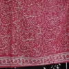 Buy Pink & Ivory Floral Hand Block Printed Linen Dress Material Online