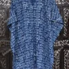 Buy Indigo Hand Block Printed Cotton Short Kaftan Online