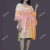 Buy Pink and Yellow Baatik Printed Kaftan Online