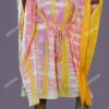 Buy Pink and Yellow Baatik Printed Kaftan Online