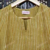 JVWAPKS009_2 Buy Mustard Yellow Stripes Block Print Kurta Set Online