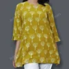 JVWAPSK003_2 Buy Mustard and Beige Tree Block Print Short Kurti Online
