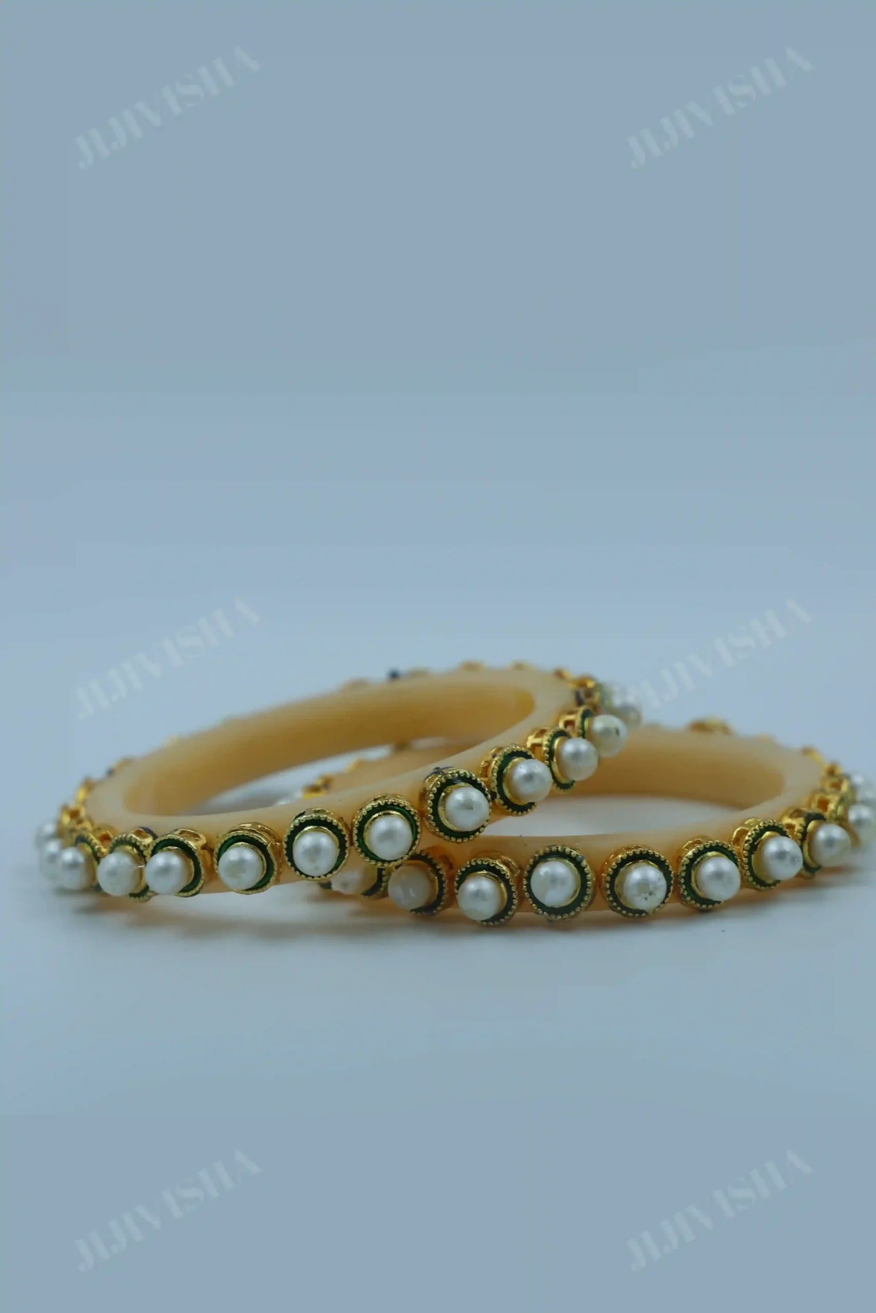 Buy Ivory Pearl and Sheep Bangles Online