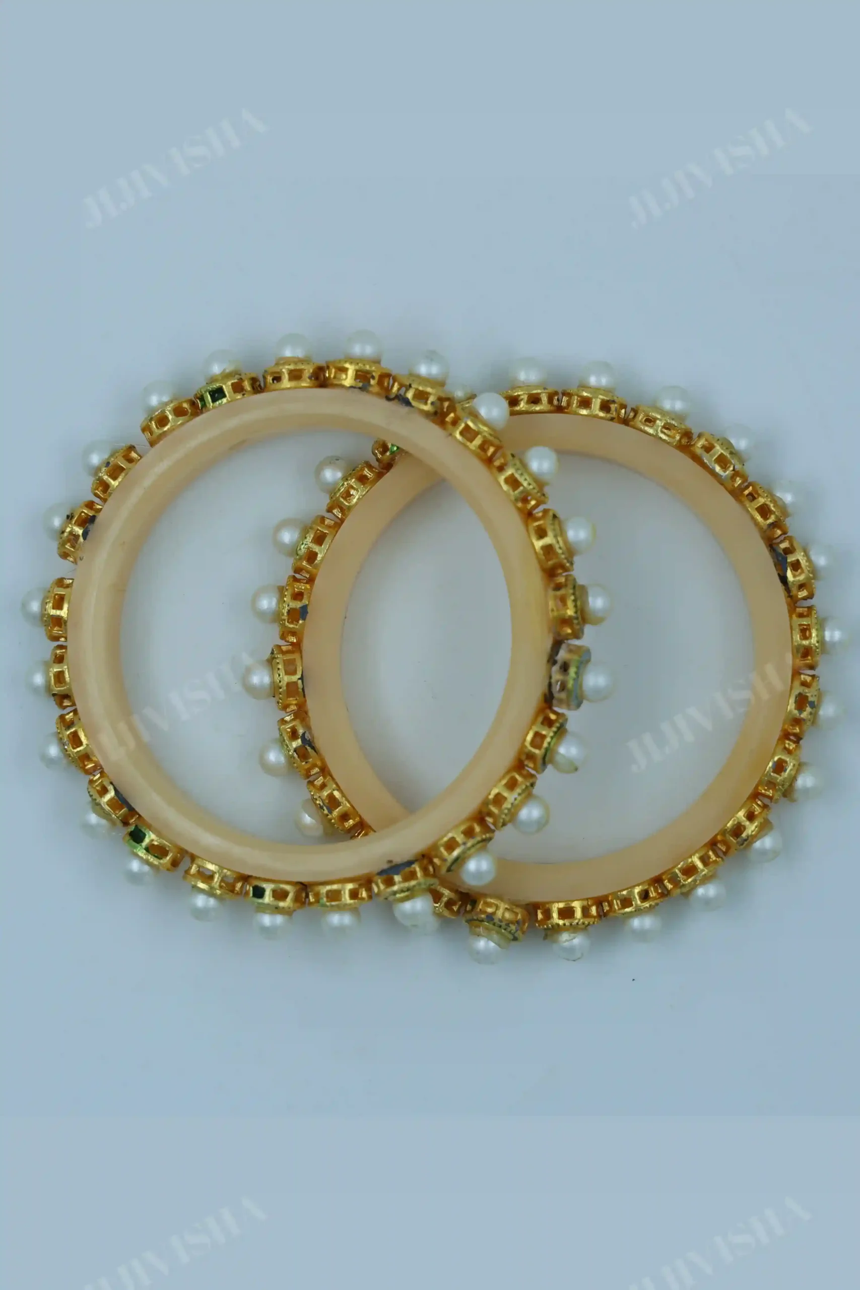 Buy Ivory Pearl and Sheep Bangles Online