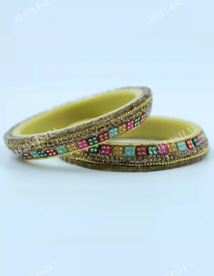 Buy Sheep Multicolored Stone Studded Bangles Online