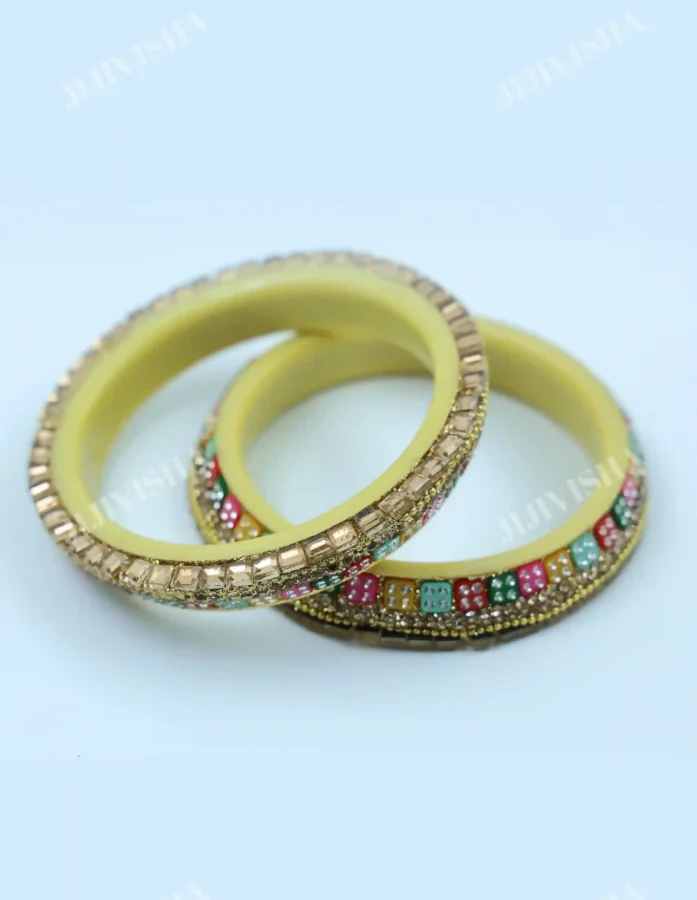 Buy Sheep Multicolored Stone Studded Bangles Online