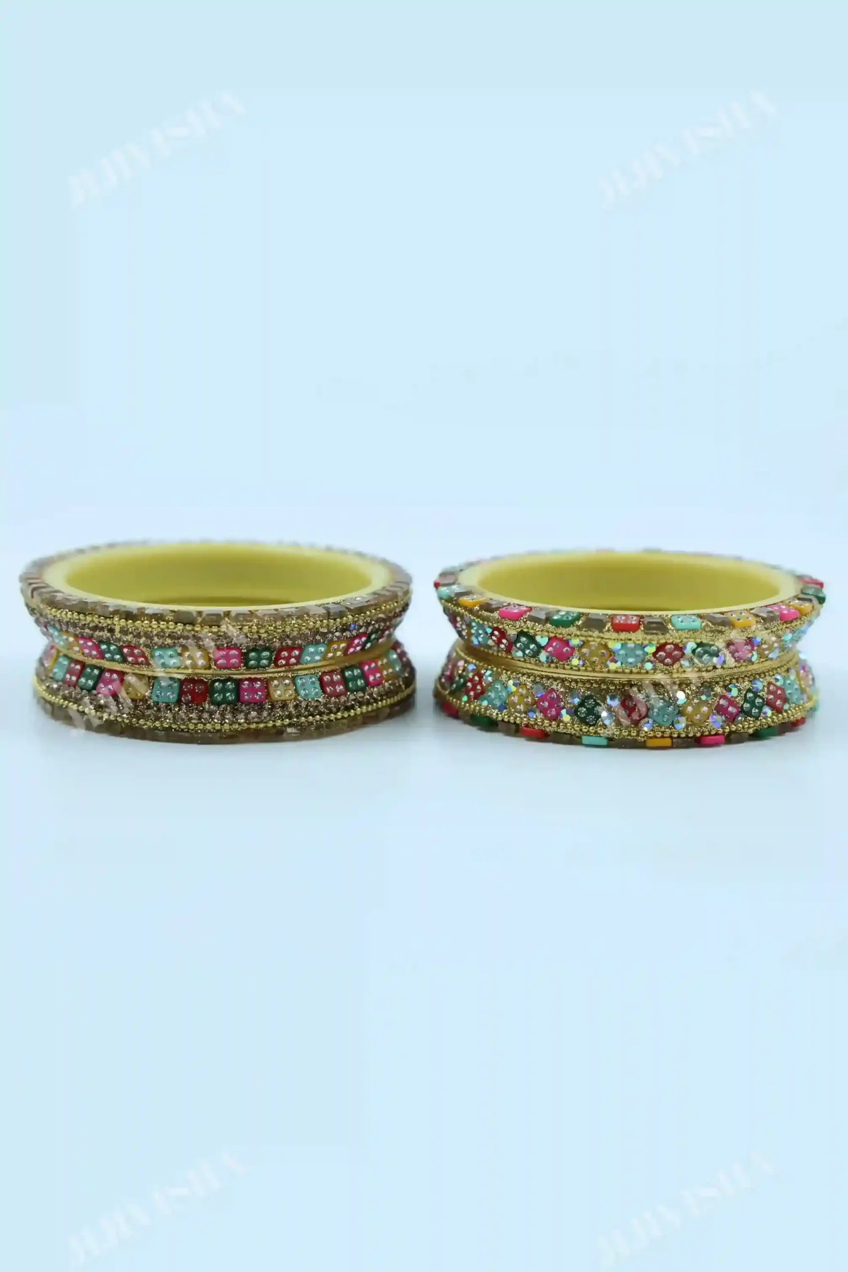 Buy Sheep Multicolored Stone Studded Bangles Online