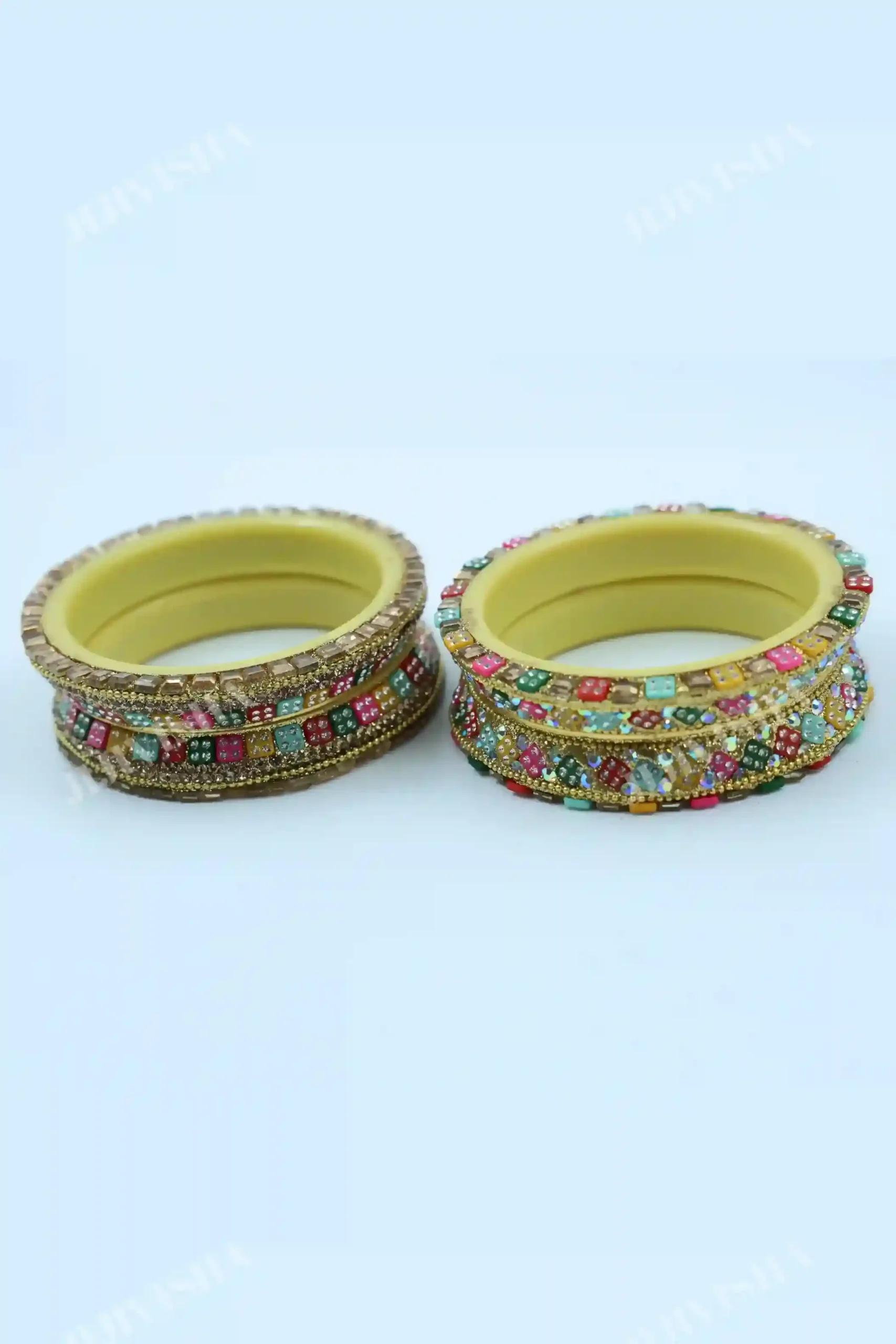 Buy Sheep Multicolored Stone Studded Bangles Online