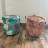 Buy Royal Embroidered Duo Pouf Set Online