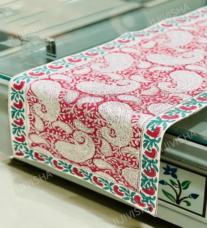 Buy Floral Elegance Canvas Table Runner Online