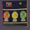 Buy Black Cotton Saree with Applique Work Online