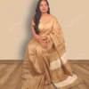 Buy Tussar Silk Natural Shade Saree Online