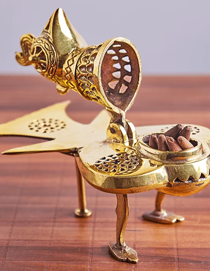 Zen Brass Dhoop Stand - Gallery Image