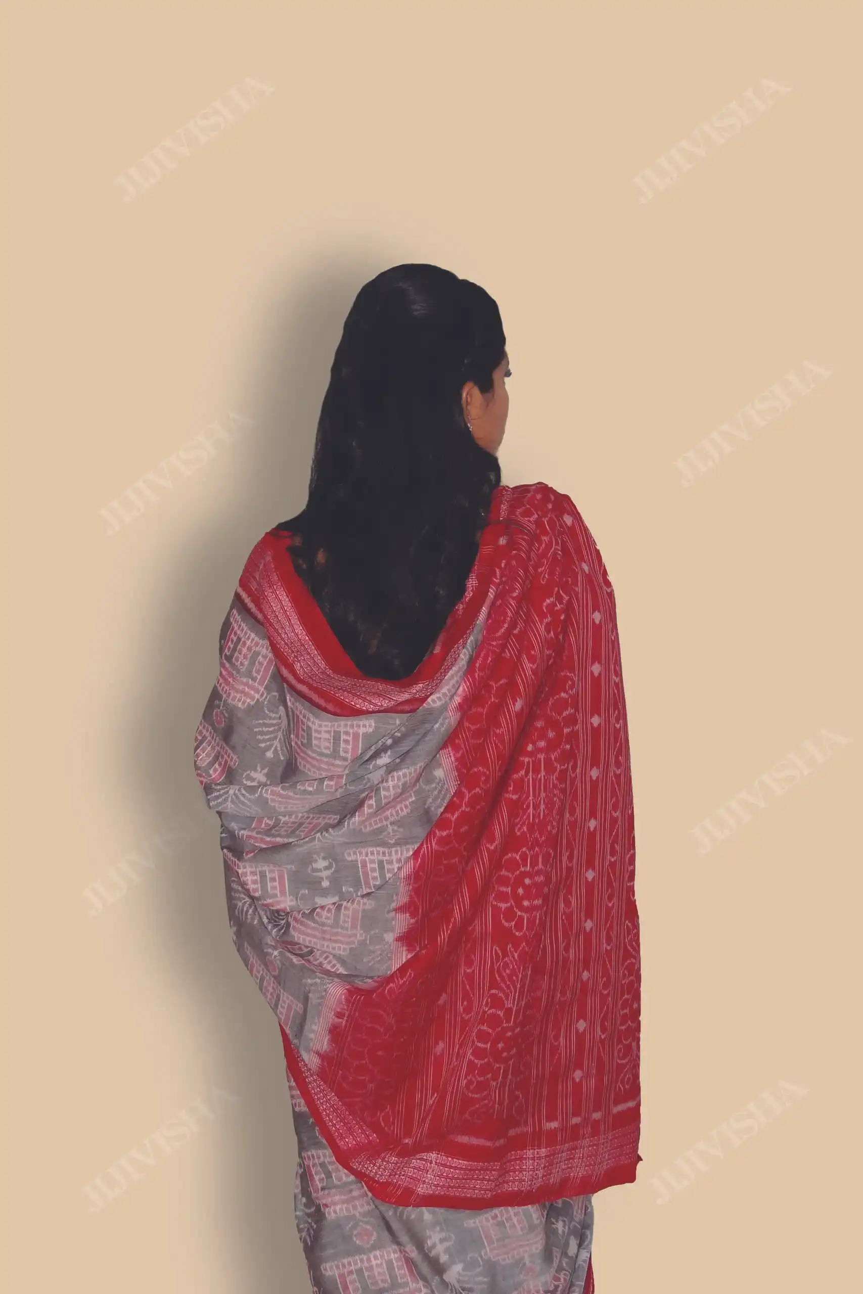 Buy Sambalpuri Ikkat Tribal Bandha Pure Cotton Saree Online