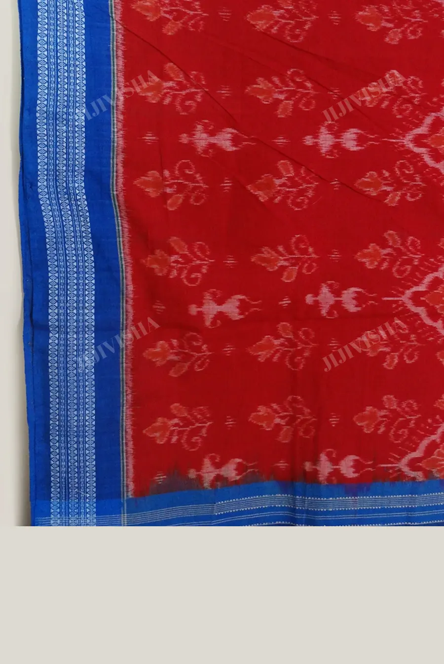JVWSR061_3 Buy Sambalpuri Ikkat Tribal Bandha Cotton Saree Online
