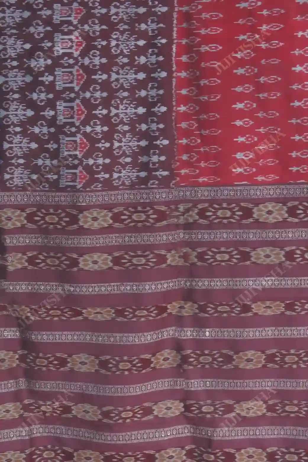 Buy Sambalpuri Ikkat Bandha Patli Silk Saree Online