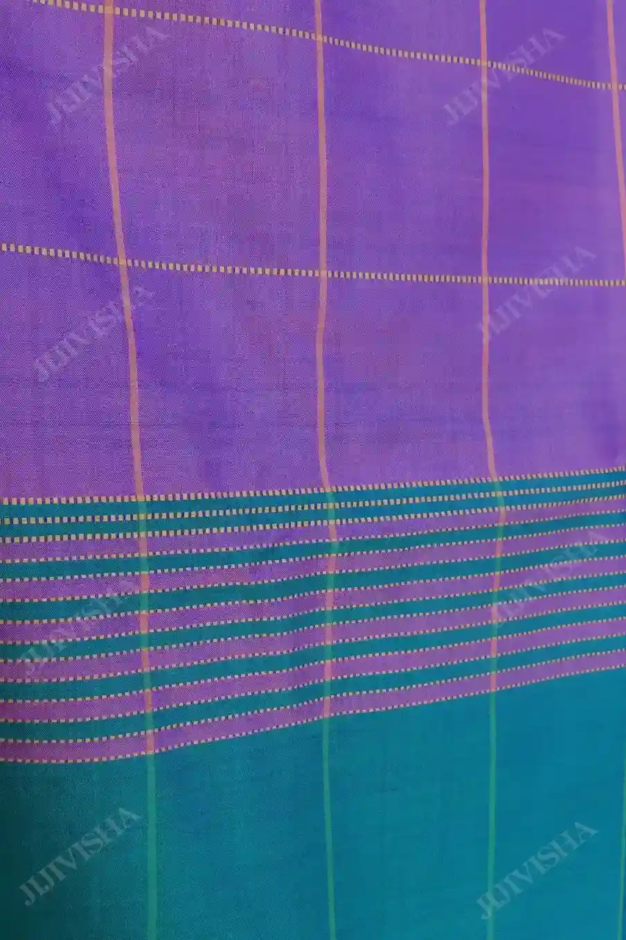 Buy Lavender Double-border Bishnupuri Silk Saree Online