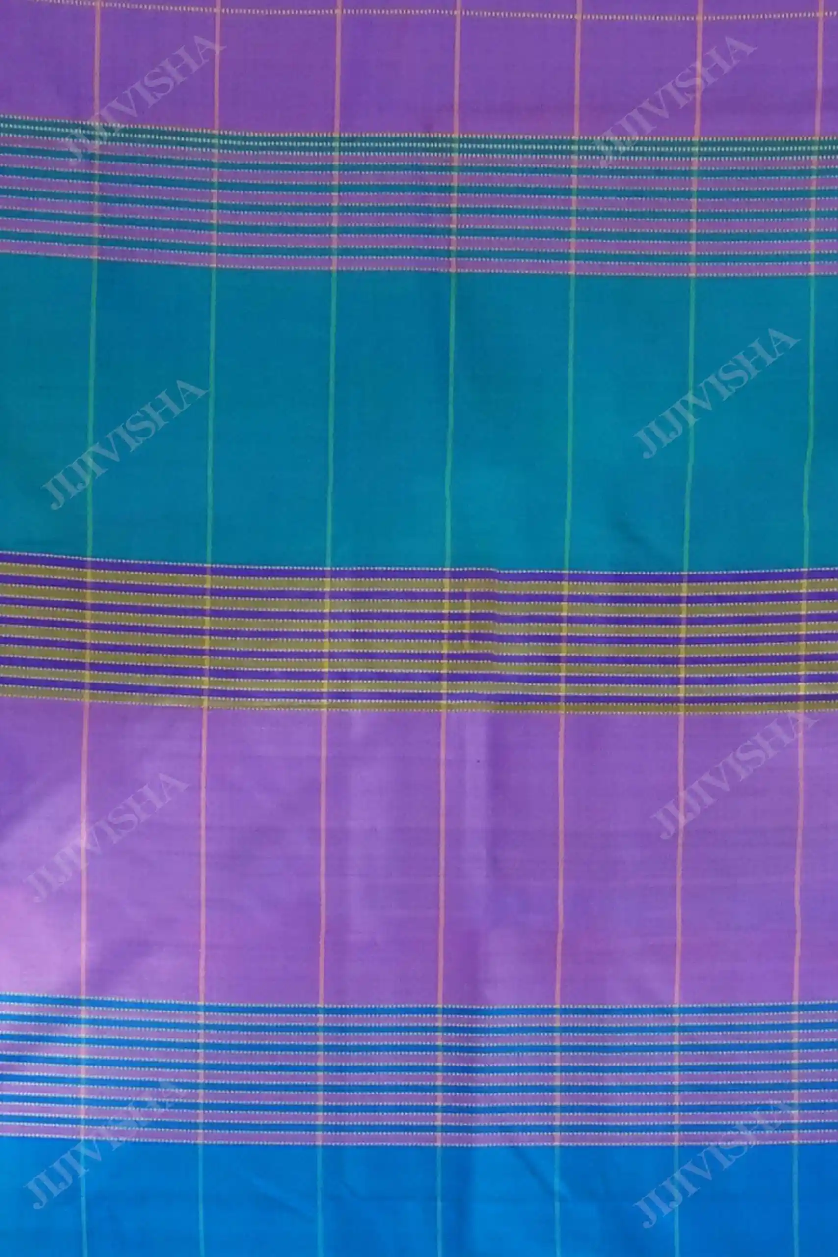 Buy Lavender Double-border Bishnupuri Silk Saree Online
