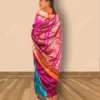 Buy Blue & Violet Gorod Silk Saree Online