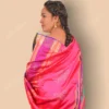 Buy Blue & Pink Bishnupuri Silk Saree Online