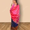 Buy Blue & Pink Bishnupuri Silk Saree Online