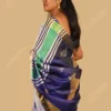Buy Pure Katan Silk Purple Kolakhetra Saree Online