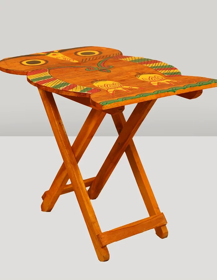 Owl Wooden HandPainted Folding Table