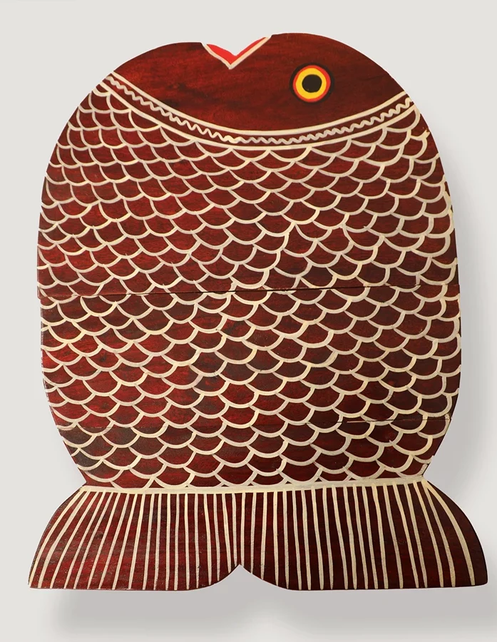 Fish Tail Wooden Folding Table - Gallery Image