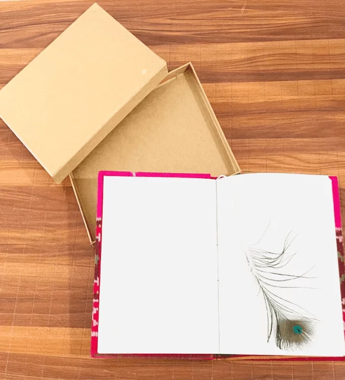 Petals of Elegance Patola Silk Diary - Gallery Image