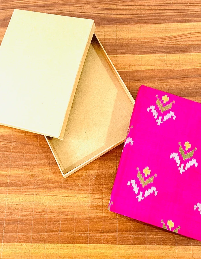 Roseate Elegance Patola Silk Diary