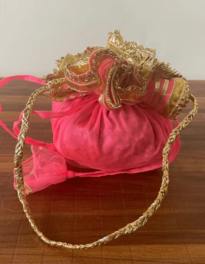 Pink Potli Bag