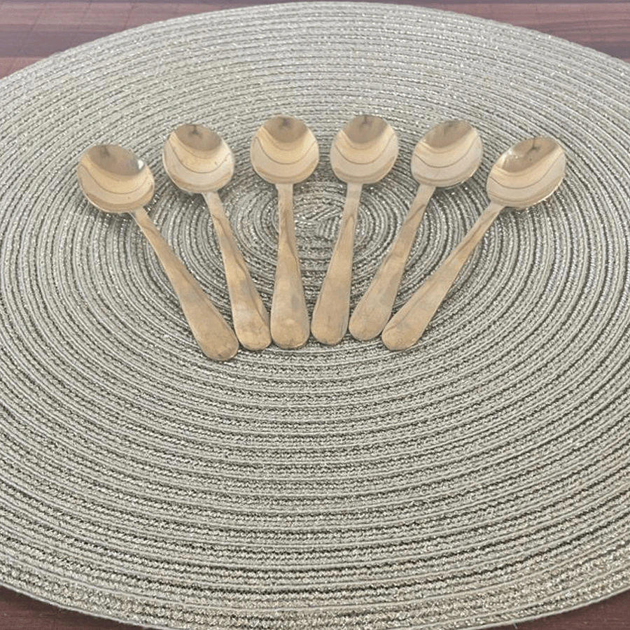 Brass Dessert Spoons(Set of 6)
