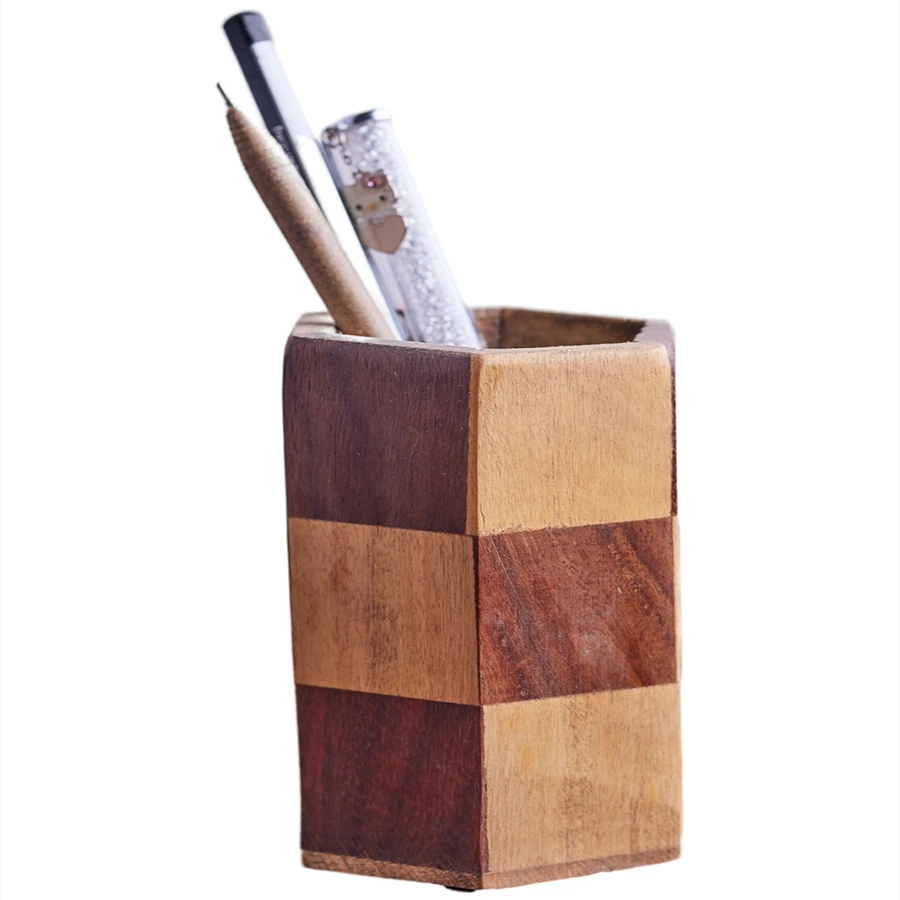 Wooden Pen Stand