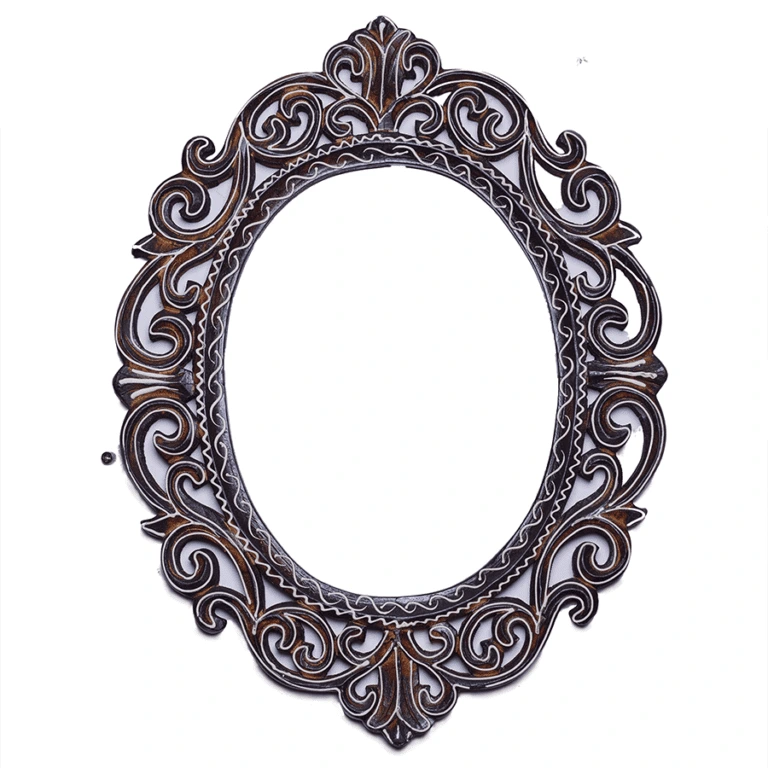 Grandeur in Wood Oval Photo Frame Large JIJIVISHA