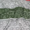 Green Coloured Pure Cotton Multi-layered Bandha Saree
