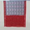 Red-Grey Coloured Pure Cotton Tribal Bandha Saree