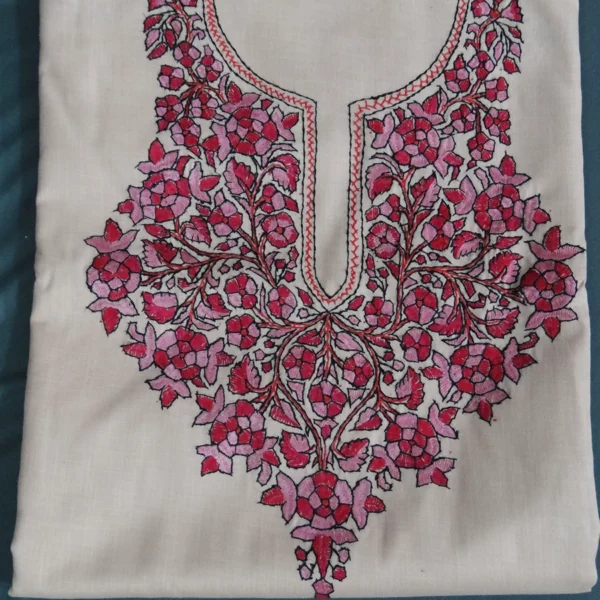 Kashmiri Shawal 2 By Sumyra Pashmina Dress Material - The Ethnic World