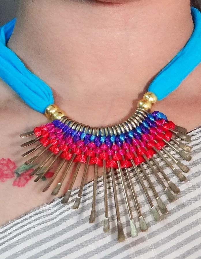 Turquoise Blue Necklace With Earrings