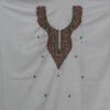 Buy Ivory Kashmiri Embroidered Cotton Dress Material Online