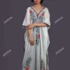 Buy Off White Kashmiri Hand Embroidery Kaftan Online