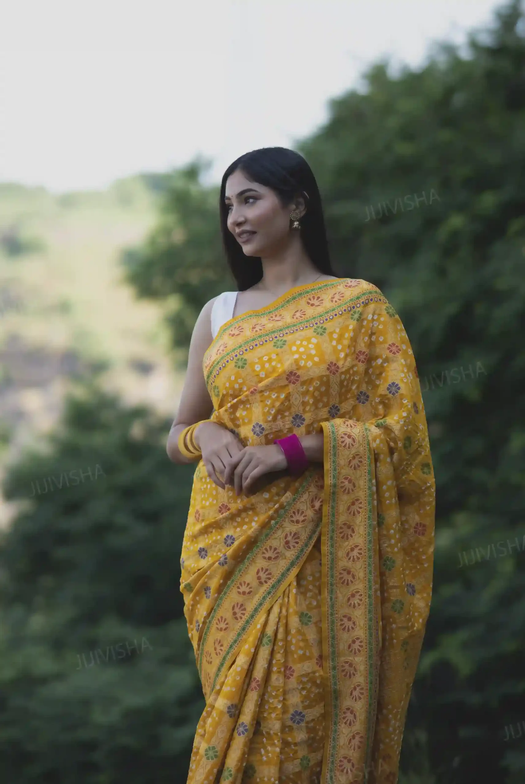 Buy Gharchola Yellow Saree Radiance Online