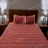 Buy Geometric Ikkat Pattern Cotton Bedsheets Online