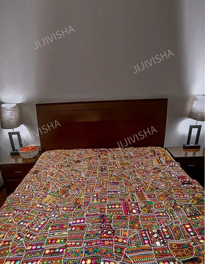 Buy Exquisite Hand-Embroidered Bed Cover Online