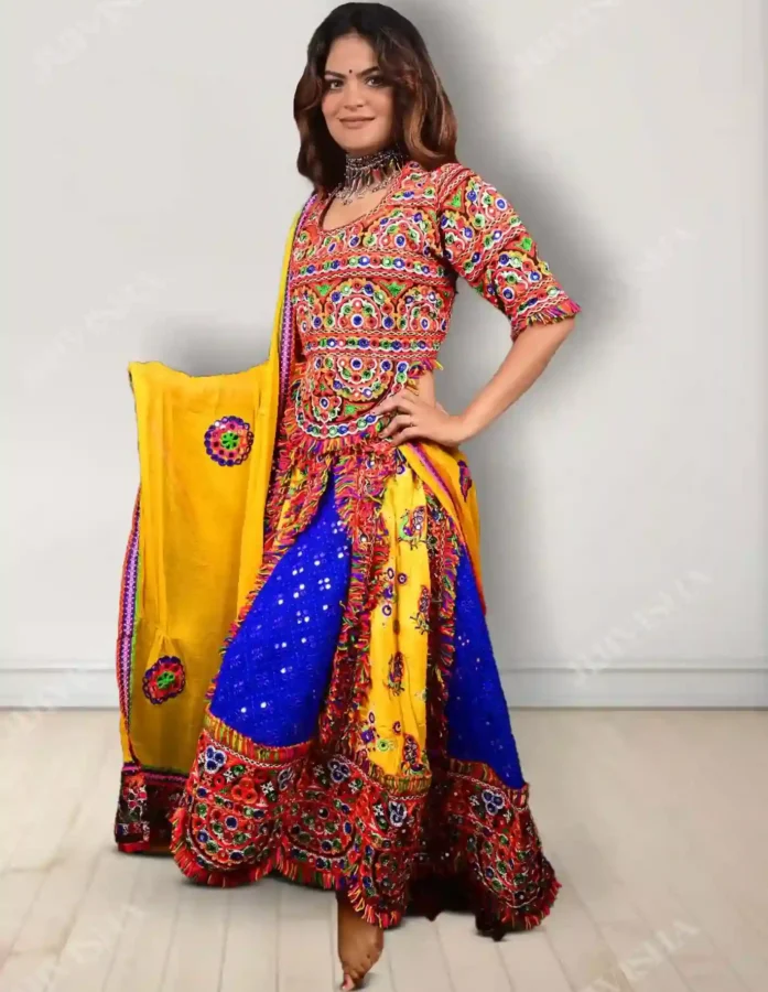 Buy Vibrant Kutch Embroidered Lehenga Set Online