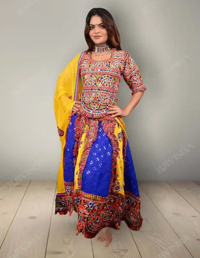 Buy Vibrant Kutch Embroidered Lehenga Set Online