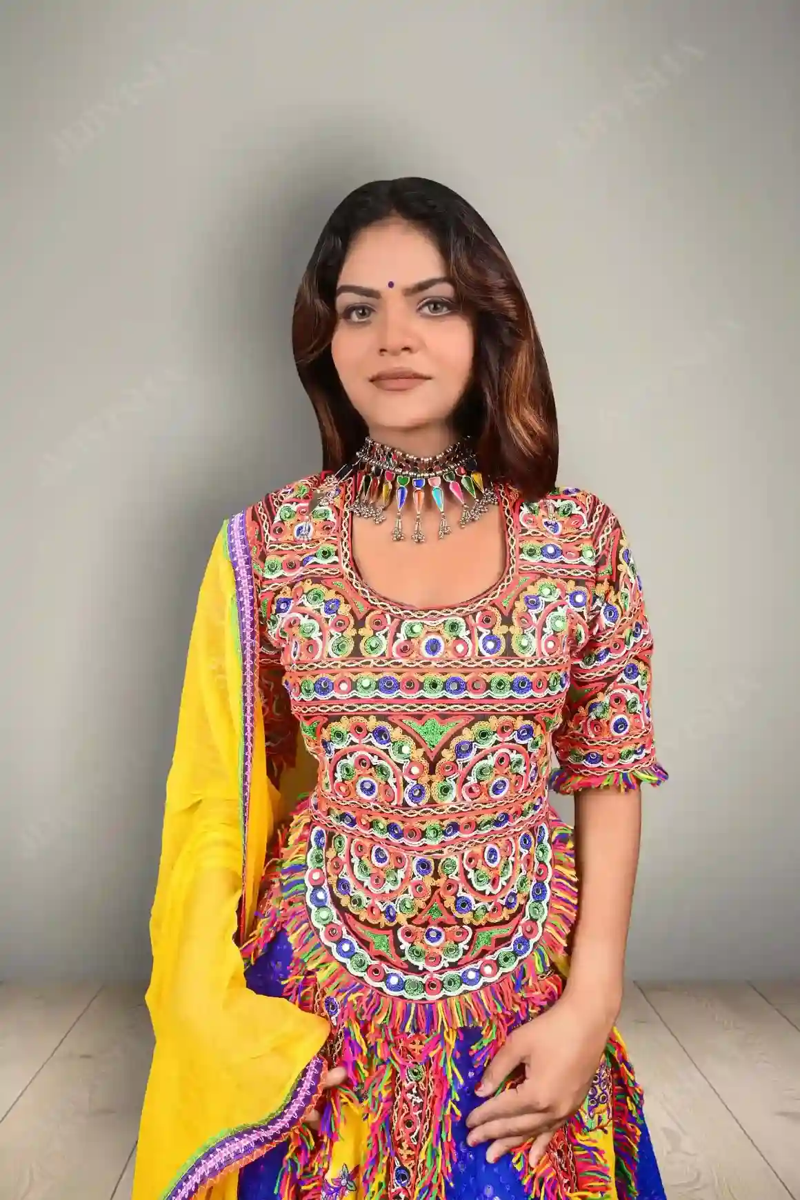 Buy Vibrant Kutch Embroidered Lehenga Set Online